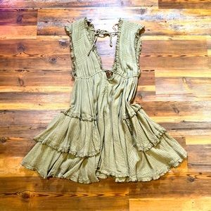 Army green Free People summery dress!